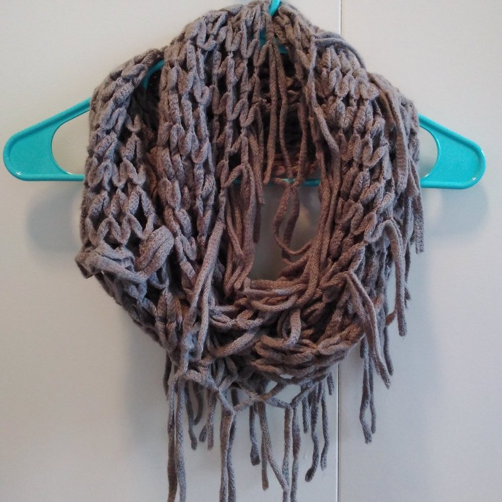 Gray Infinity Scarf - Picture 3 of 3